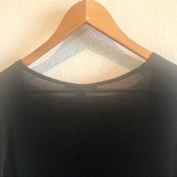 Painted threads long black cardigan XS - Picture 4 of 8